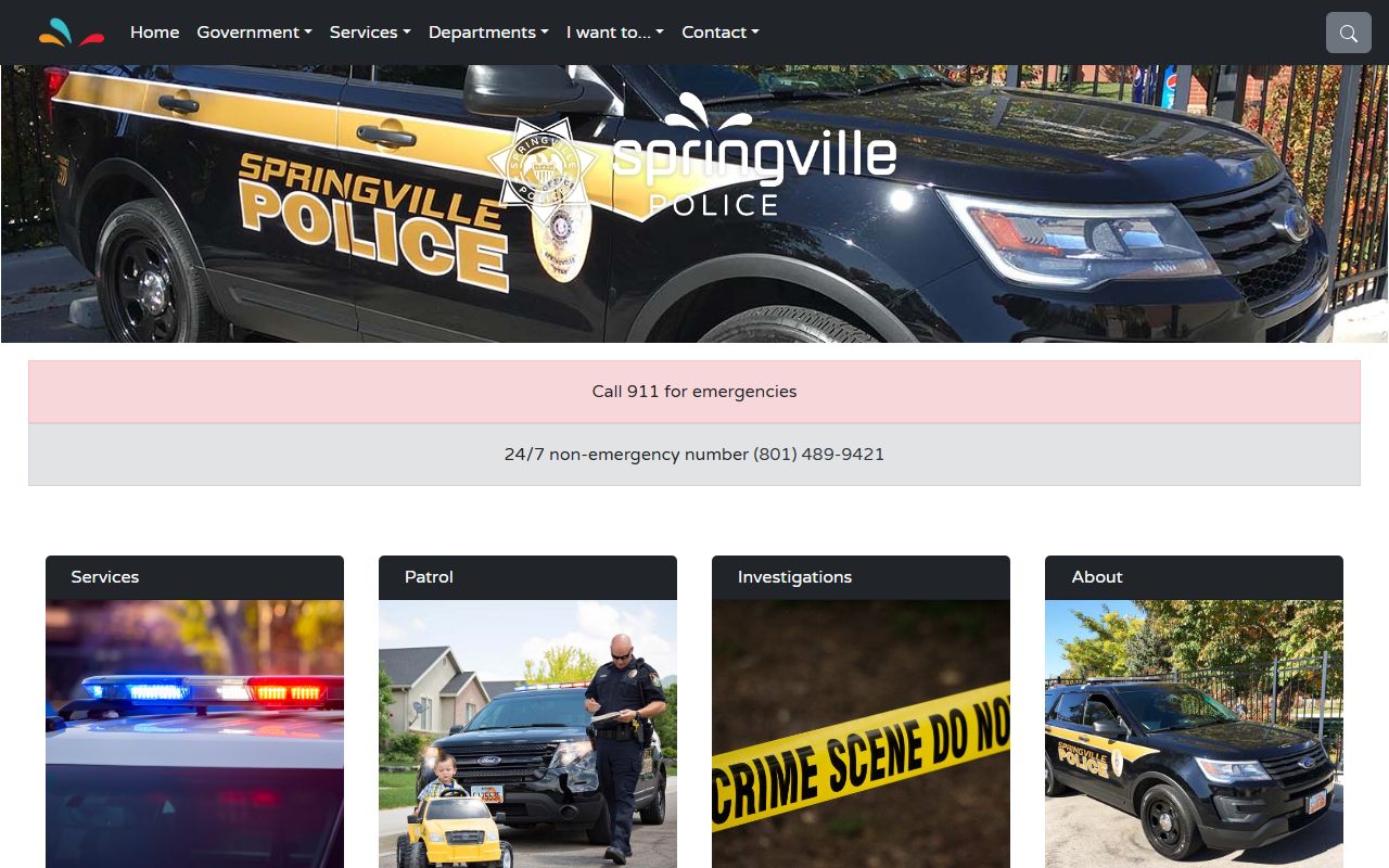Springville Police Department site for Springville recent bookings