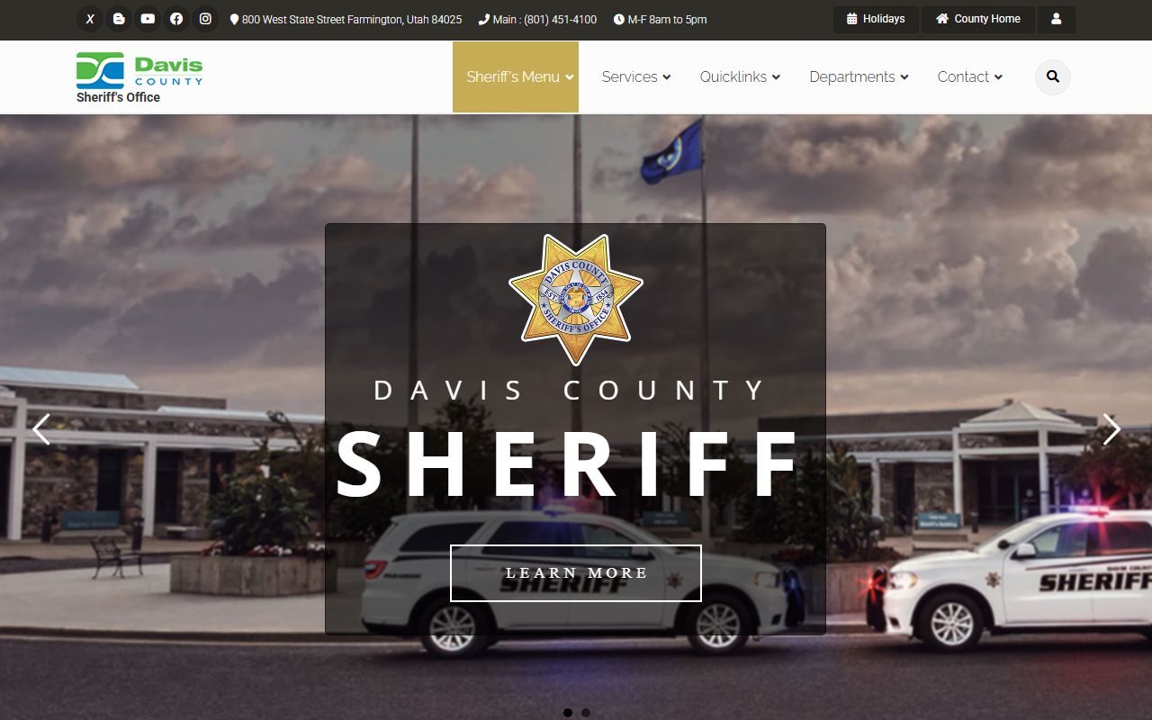 Davis County Sheriff Office Recent Bookings site