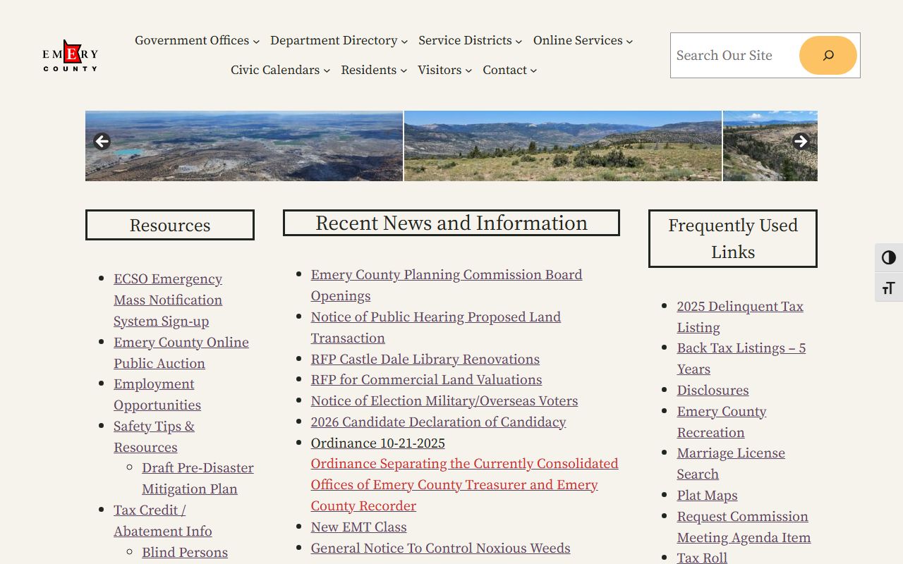 Emery County government site for Emery County Recent Bookings