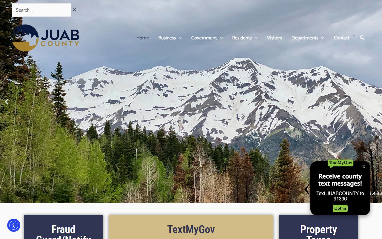 Juab County government site with Juab County recent bookings info