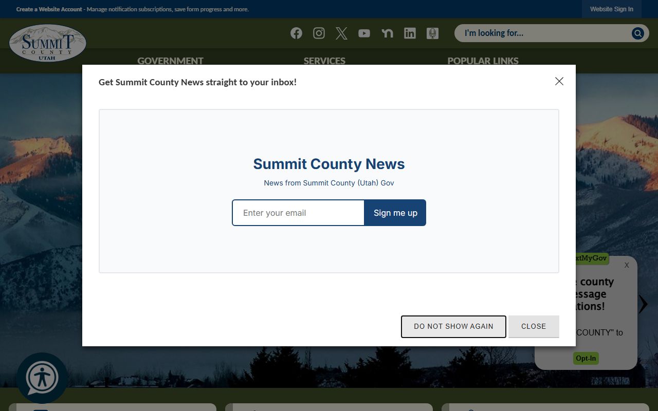 Summit County government site with recent bookings info