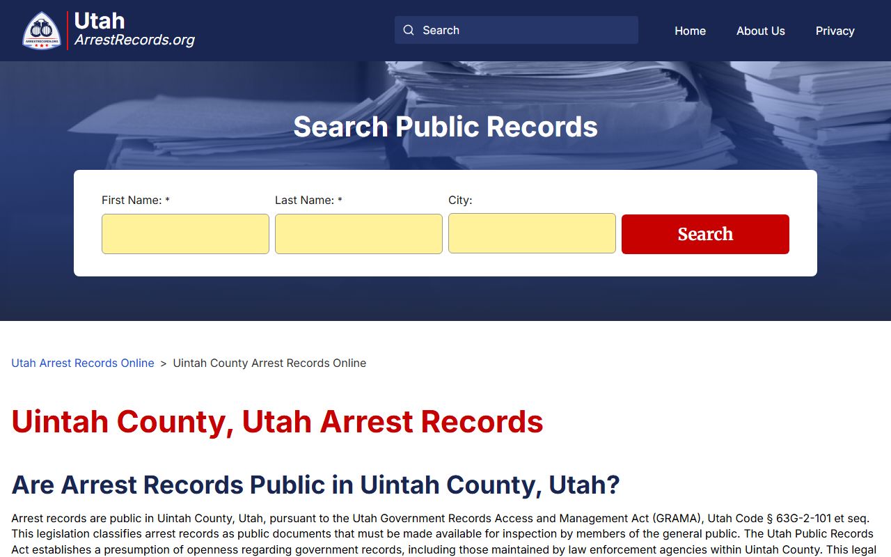 Uintah County arrest records for recent bookings