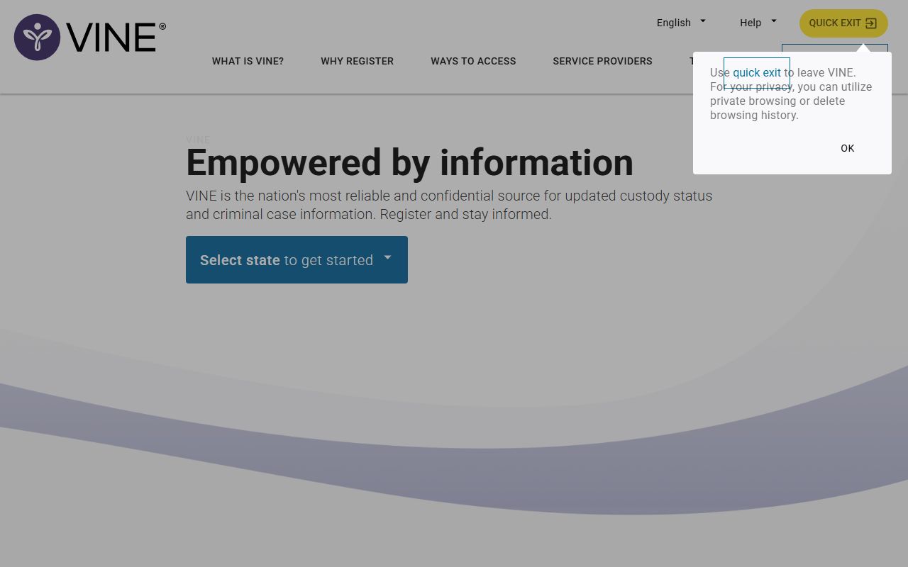 VINElink Utah Recent Bookings statewide inmate search